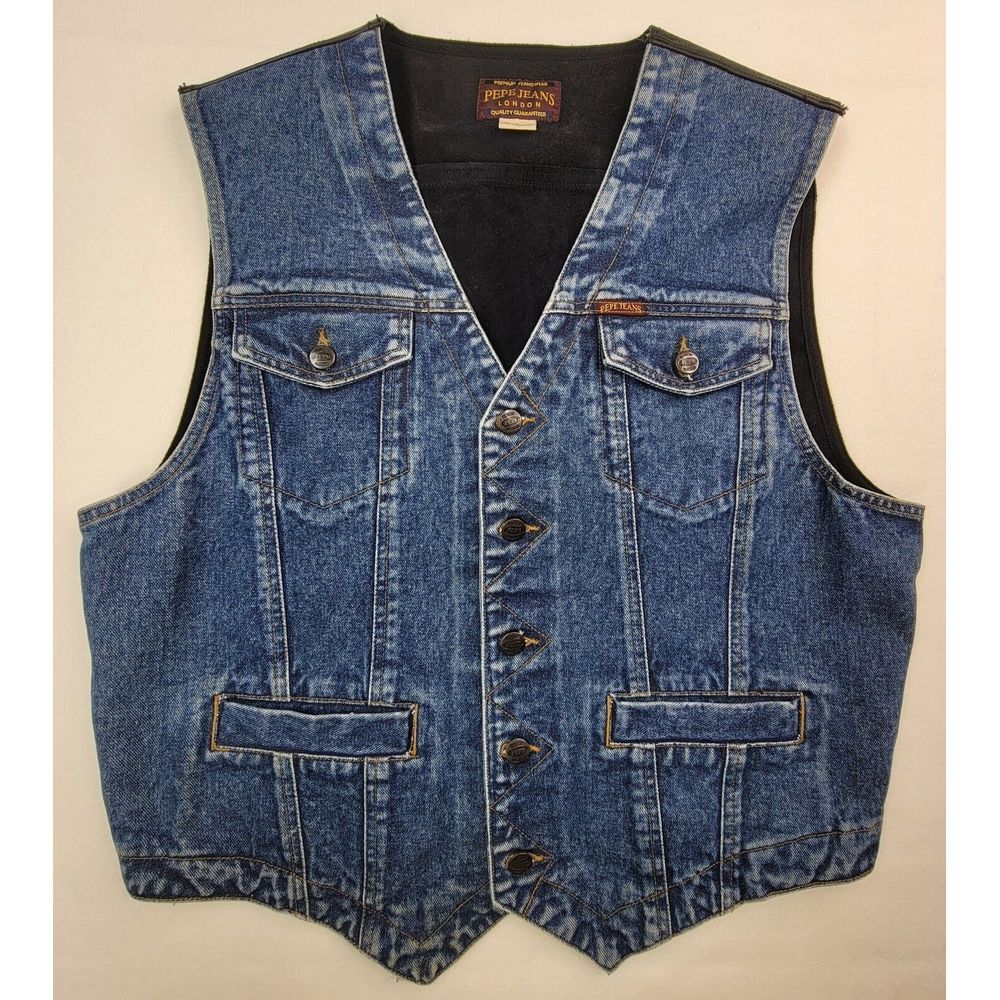 Men's Blue Denim Vest